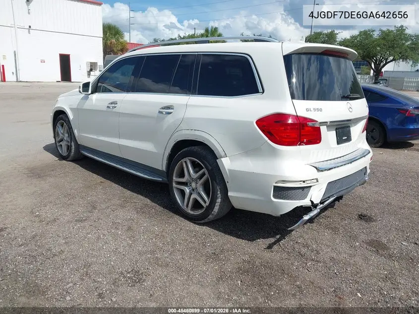2016 Mercedes-Benz Gl 550 4Matic VIN: 4JGDF7DE6GA642656 Lot: 45460899