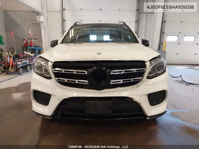 2017 Mercedes-Benz Gls 450 4Matic VIN: 4JGDF6EE6HA926038 Lot: 12609146