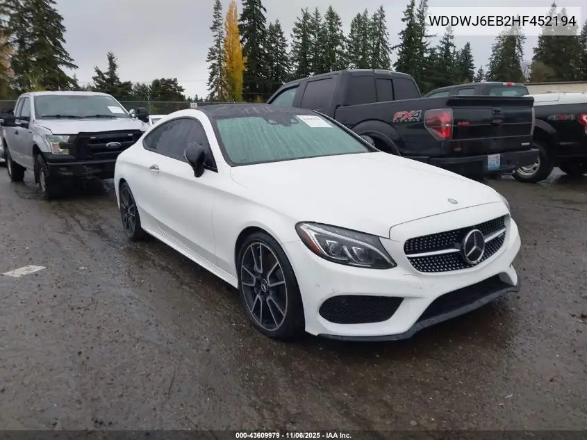 WDDWJ6EB2HF452194 2017 Mercedes-Benz Amg C 43 4Matic