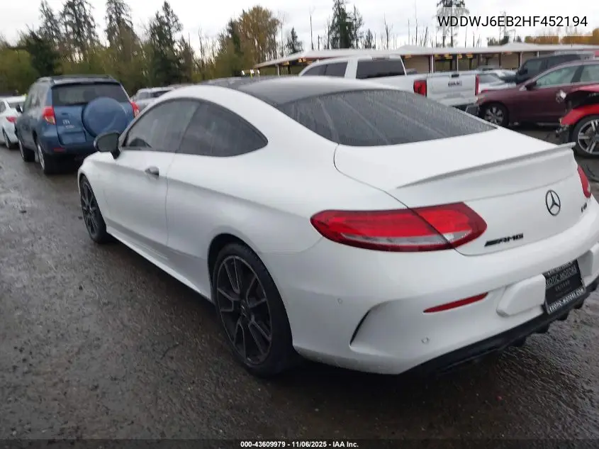 WDDWJ6EB2HF452194 2017 Mercedes-Benz Amg C 43 4Matic