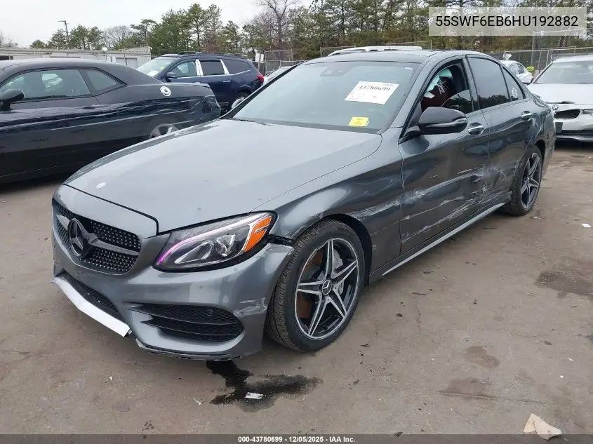 55SWF6EB6HU192882 2017 Mercedes-Benz Amg C 43 4Matic
