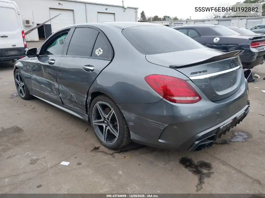 55SWF6EB6HU192882 2017 Mercedes-Benz Amg C 43 4Matic