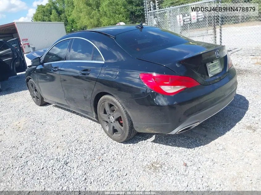 2017 Mercedes-Benz Cla 250 VIN: WDDSJ4EB9HN478879 Lot: 45364589