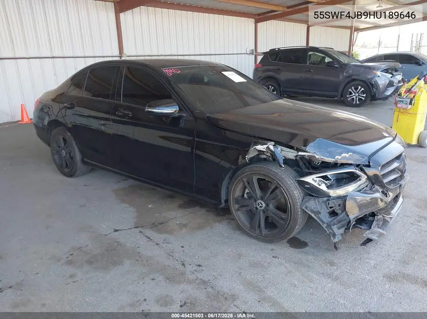 2017 Mercedes-Benz C 300 VIN: 55SWF4JB9HU189646 Lot: 45421503