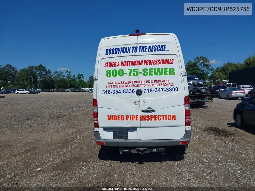 2017 Mercedes-Benz Sprinter 2500 Standard Roof V6 VIN: WD3PE7CD9HP525756 Lot: 45470410