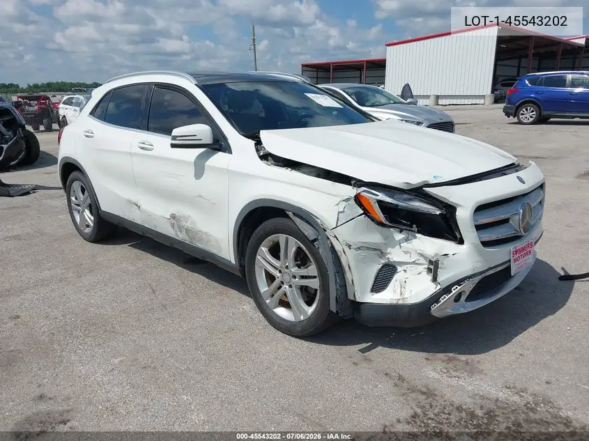 2017 Mercedes-Benz Gla 250 VIN: WDCTG4EB6HJ357337 Lot: 45543202