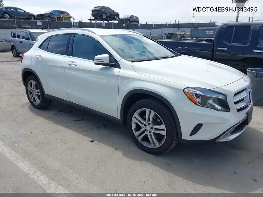 2017 Mercedes-Benz Gla 250 VIN: WDCTG4EB9HJ343495 Lot: 45645603