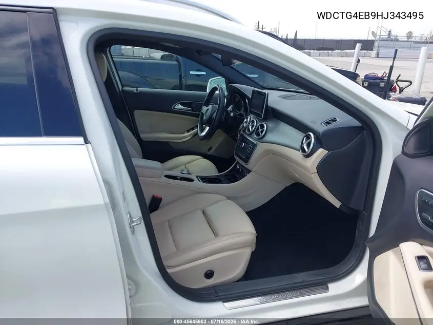 2017 Mercedes-Benz Gla 250 VIN: WDCTG4EB9HJ343495 Lot: 45645603