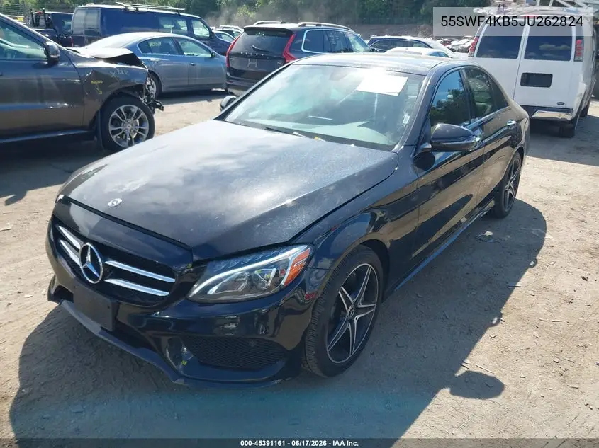 2018 Mercedes-Benz C 300 4Matic VIN: 55SWF4KB5JU262824 Lot: 45391161