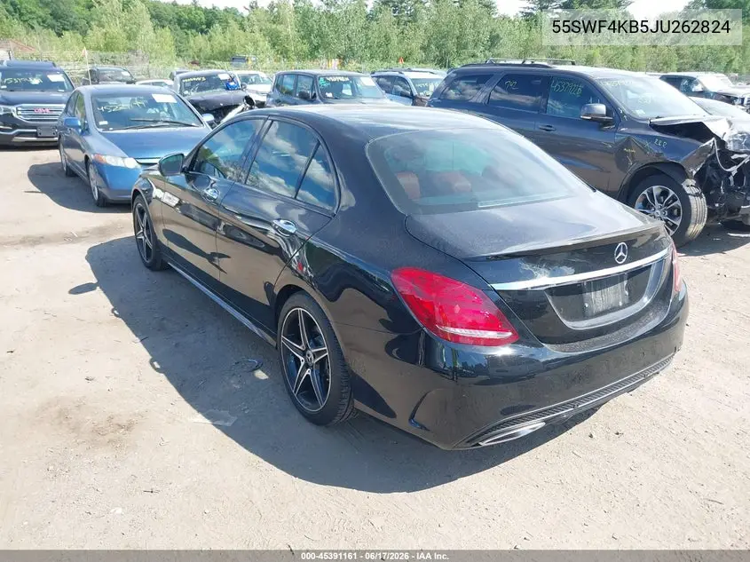 2018 Mercedes-Benz C 300 4Matic VIN: 55SWF4KB5JU262824 Lot: 45391161