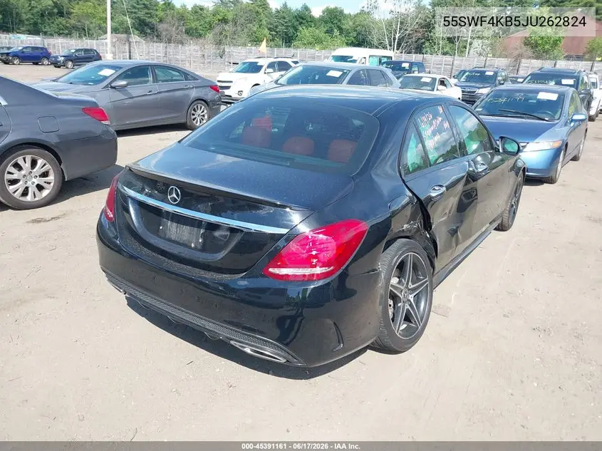 2018 Mercedes-Benz C 300 4Matic VIN: 55SWF4KB5JU262824 Lot: 45391161