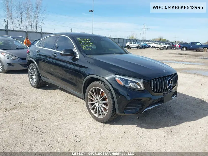 2019 Mercedes-Benz Glc 300 Coupe 4Matic VIN: WDC0J4KB6KF543995 Lot: 12586374