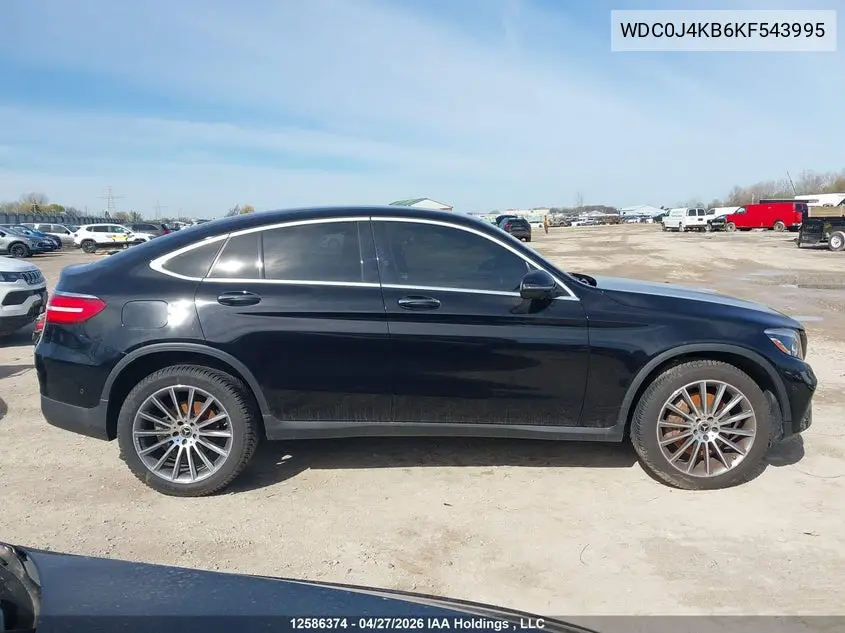 2019 Mercedes-Benz Glc 300 Coupe 4Matic VIN: WDC0J4KB6KF543995 Lot: 12586374