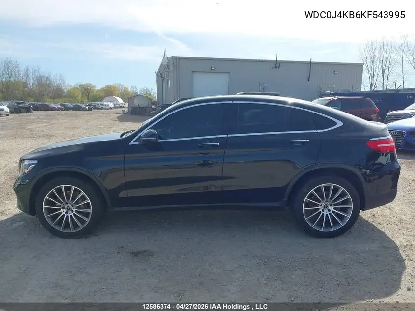 2019 Mercedes-Benz Glc 300 Coupe 4Matic VIN: WDC0J4KB6KF543995 Lot: 12586374