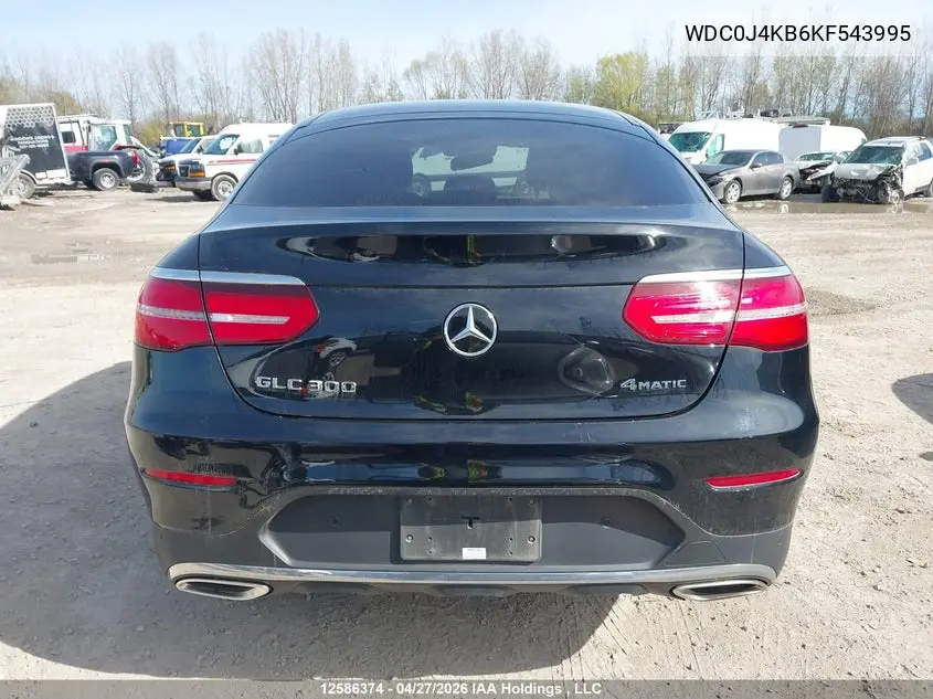 2019 Mercedes-Benz Glc 300 Coupe 4Matic VIN: WDC0J4KB6KF543995 Lot: 12586374