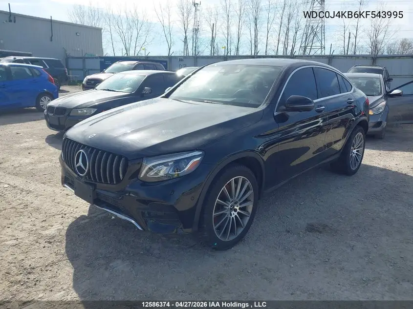 2019 Mercedes-Benz Glc 300 Coupe 4Matic VIN: WDC0J4KB6KF543995 Lot: 12586374
