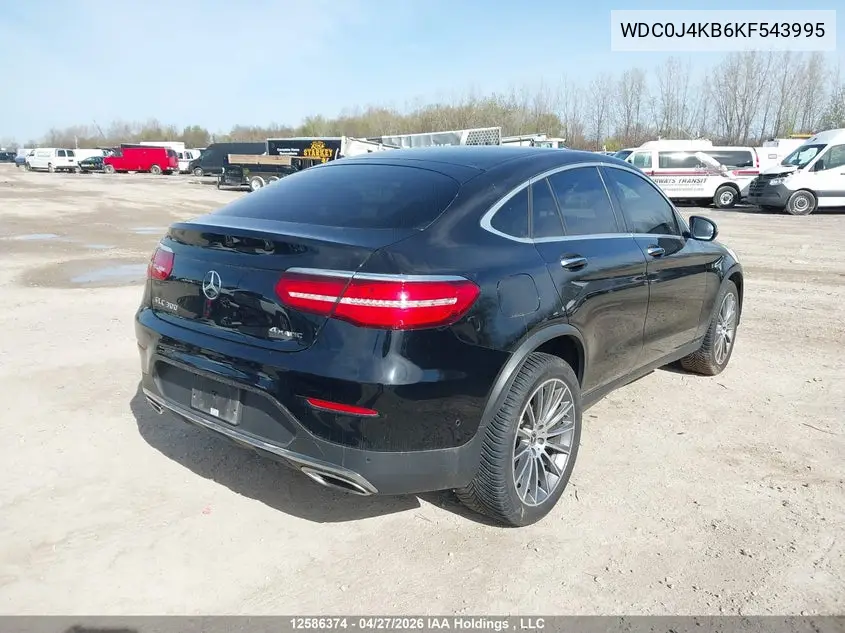 2019 Mercedes-Benz Glc 300 Coupe 4Matic VIN: WDC0J4KB6KF543995 Lot: 12586374