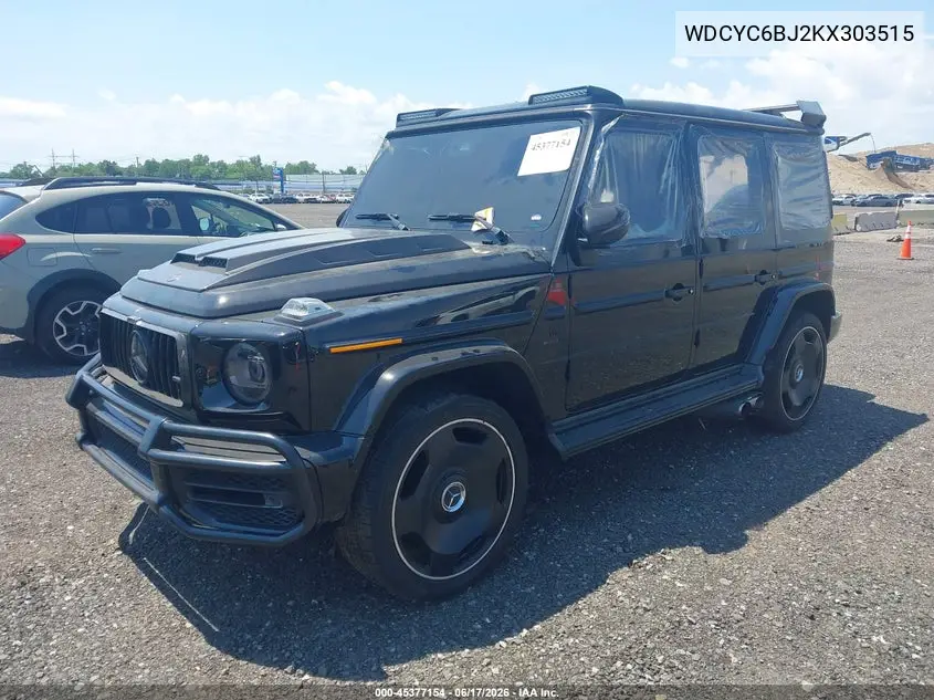 2019 Mercedes-Benz G 550 4Matic VIN: WDCYC6BJ2KX303515 Lot: 45377154