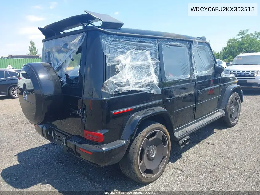 2019 Mercedes-Benz G 550 4Matic VIN: WDCYC6BJ2KX303515 Lot: 45377154