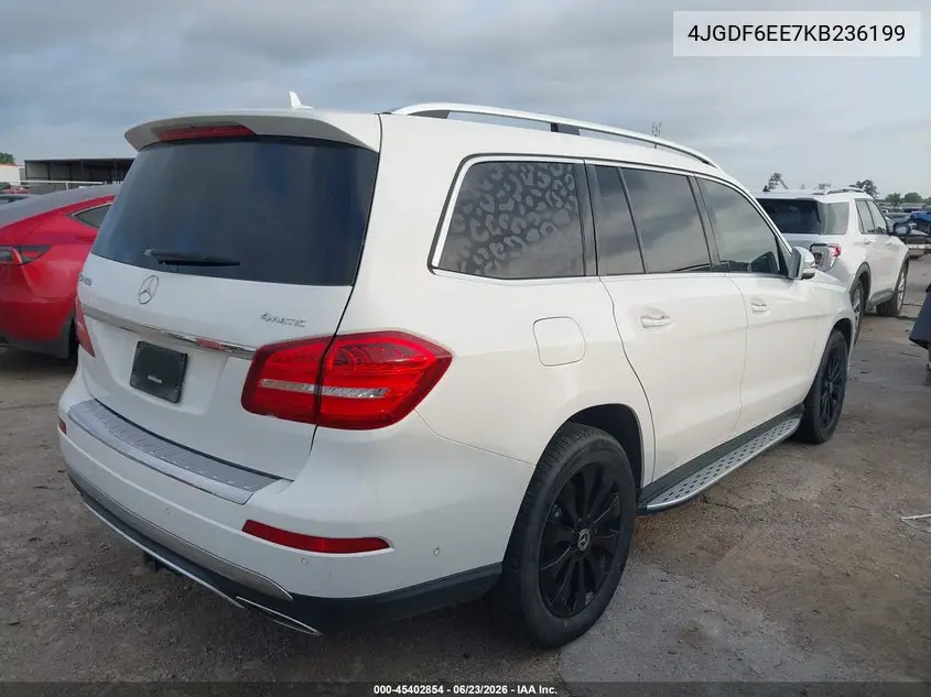 2019 Mercedes-Benz Gls 450 4Matic VIN: 4JGDF6EE7KB236199 Lot: 45402854