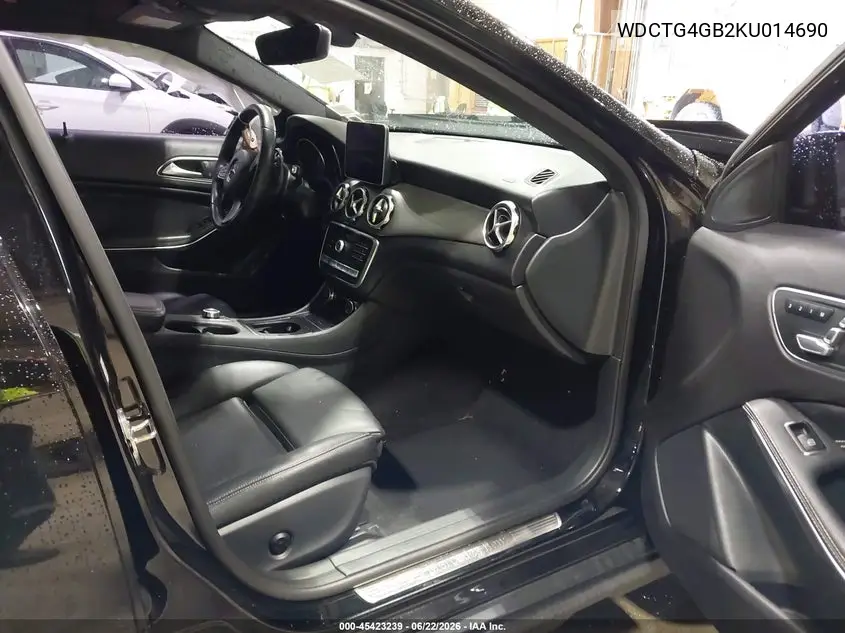 2019 Mercedes-Benz Gla 250 4Matic VIN: WDCTG4GB2KU014690 Lot: 45423239