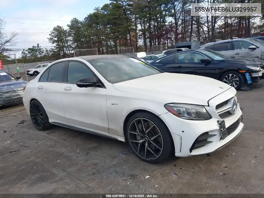 55SWF6EB6LU329957 2020 Mercedes-Benz Amg C 43 4Matic