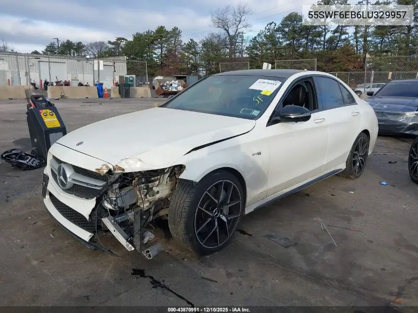 55SWF6EB6LU329957 2020 Mercedes-Benz Amg C 43 4Matic