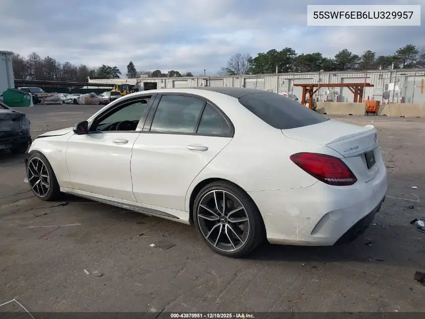 55SWF6EB6LU329957 2020 Mercedes-Benz Amg C 43 4Matic