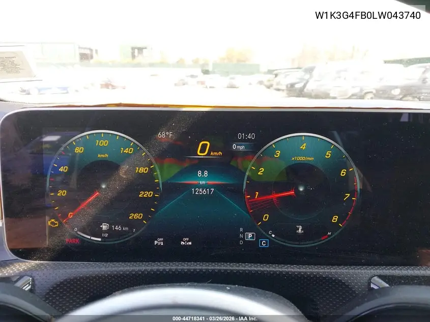 2020 Mercedes-Benz A 220 4Matic VIN: W1K3G4FB0LW043740 Lot: 44718341
