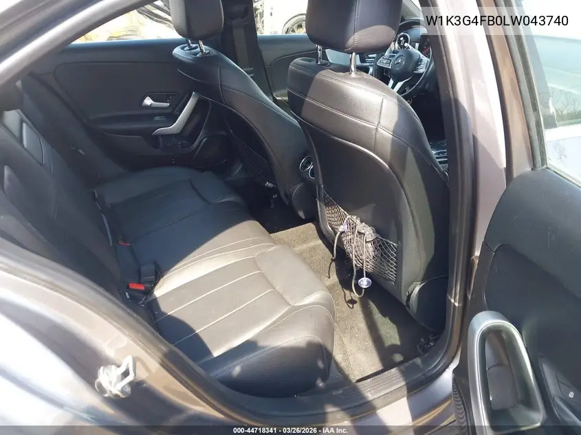 2020 Mercedes-Benz A 220 4Matic VIN: W1K3G4FB0LW043740 Lot: 44718341