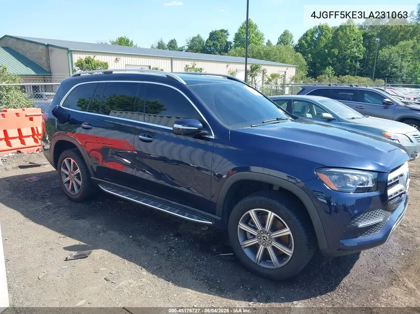 2020 Mercedes-Benz Gls 450 4Matic VIN: 4JGFF5KE3LA231063 Lot: 45176727