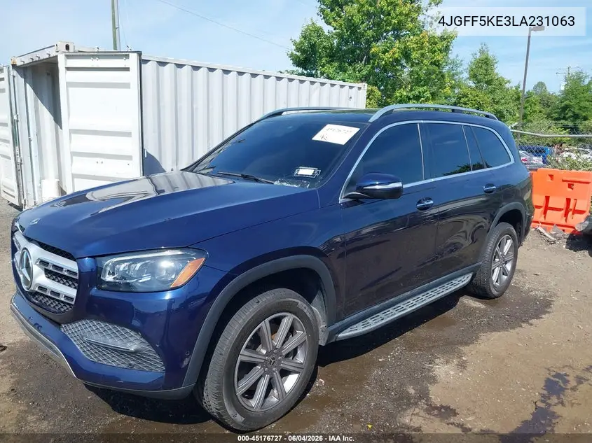2020 Mercedes-Benz Gls 450 4Matic VIN: 4JGFF5KE3LA231063 Lot: 45176727