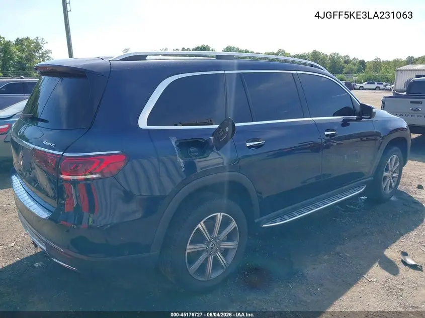 2020 Mercedes-Benz Gls 450 4Matic VIN: 4JGFF5KE3LA231063 Lot: 45176727