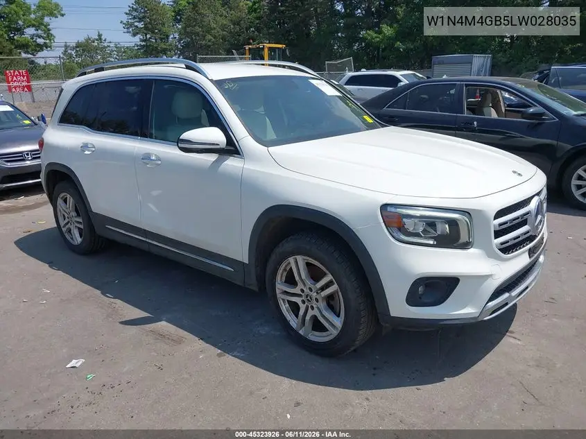 2020 Mercedes-Benz Glb 250 VIN: W1N4M4GB5LW028035 Lot: 45323926