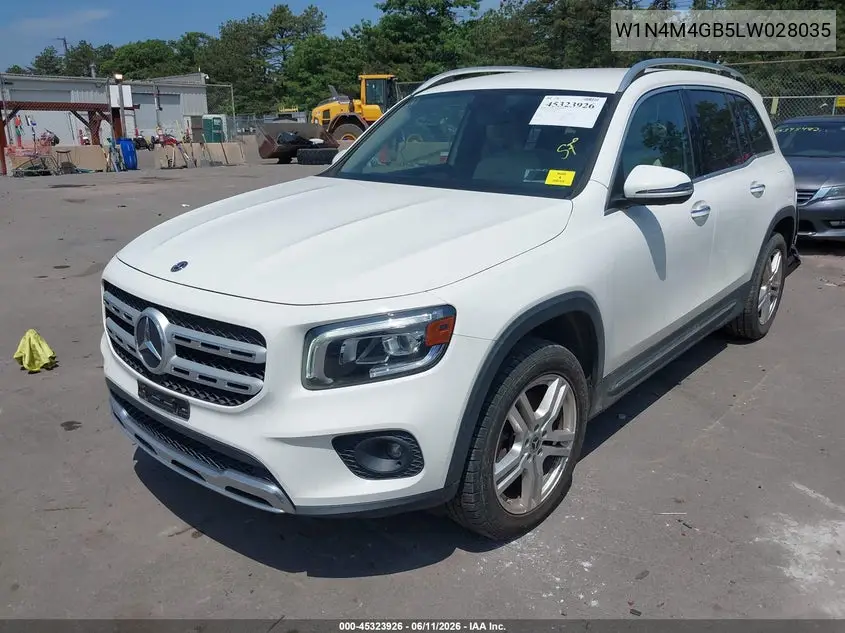 2020 Mercedes-Benz Glb 250 VIN: W1N4M4GB5LW028035 Lot: 45323926