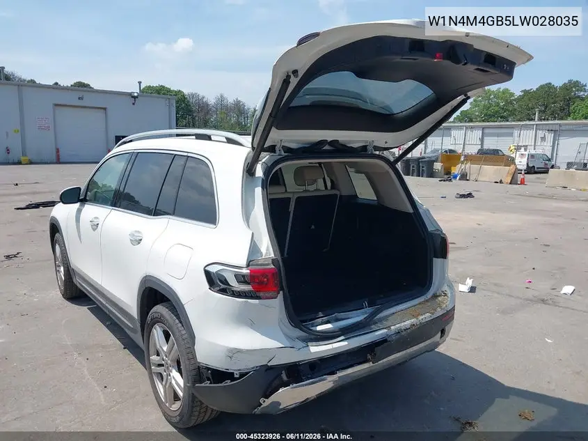 2020 Mercedes-Benz Glb 250 VIN: W1N4M4GB5LW028035 Lot: 45323926