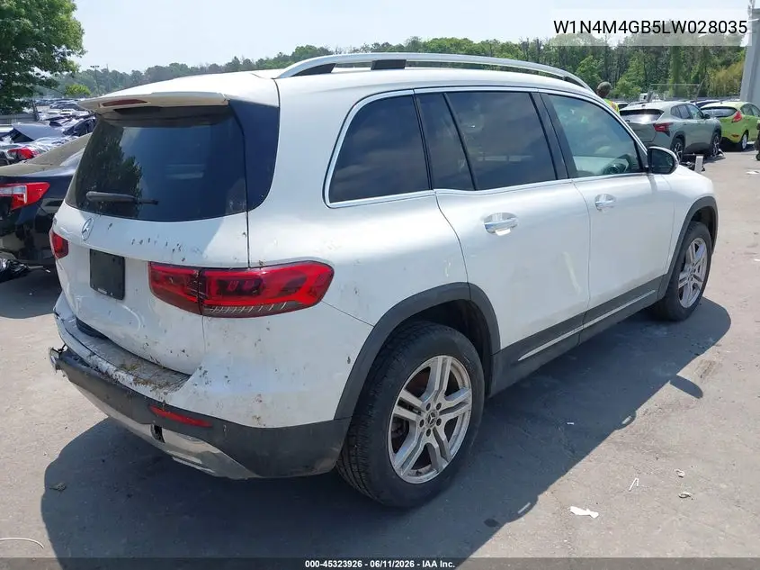 2020 Mercedes-Benz Glb 250 VIN: W1N4M4GB5LW028035 Lot: 45323926