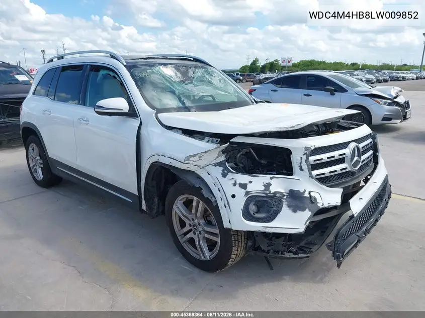 2020 Mercedes-Benz Glb 250 4Matic VIN: WDC4M4HB8LW009852 Lot: 45369364