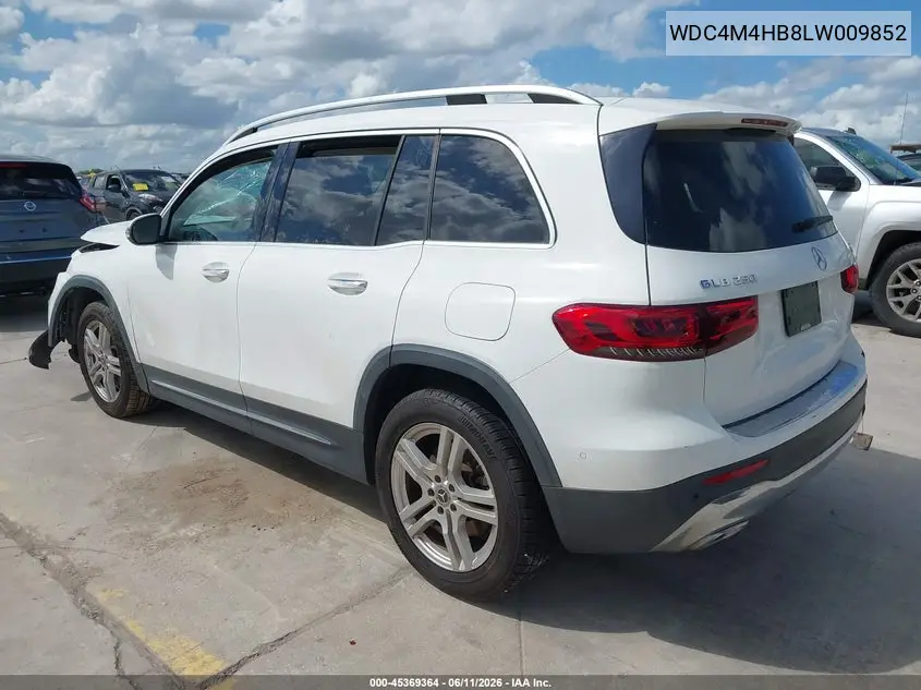 2020 Mercedes-Benz Glb 250 4Matic VIN: WDC4M4HB8LW009852 Lot: 45369364