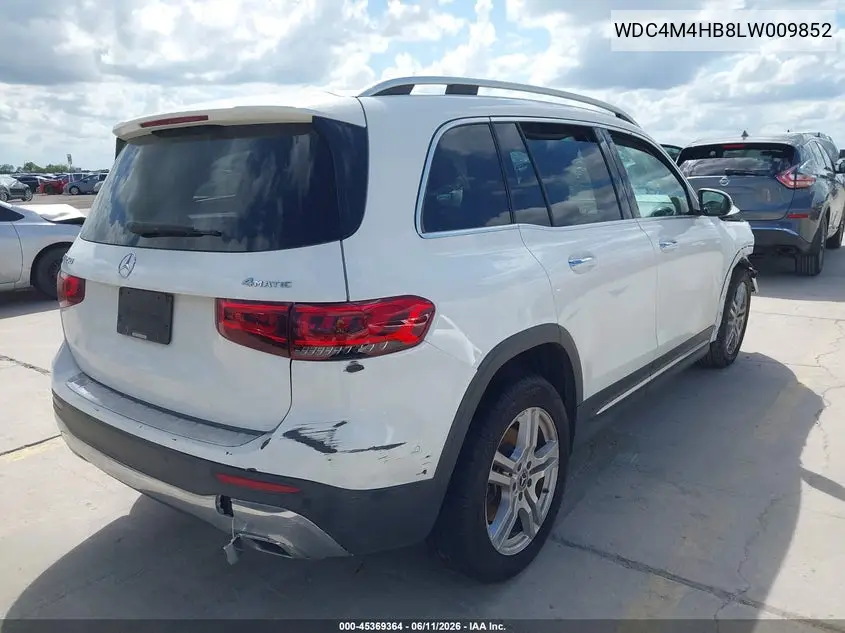 2020 Mercedes-Benz Glb 250 4Matic VIN: WDC4M4HB8LW009852 Lot: 45369364