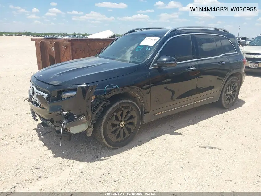 2020 Mercedes-Benz Glb 250 VIN: W1N4M4GB2LW030955 Lot: 45371515