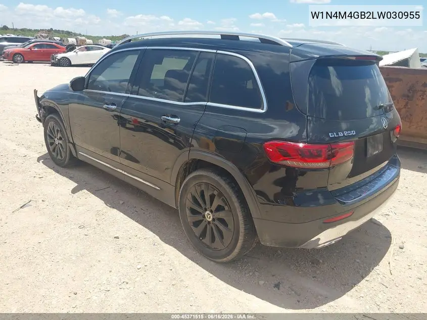2020 Mercedes-Benz Glb 250 VIN: W1N4M4GB2LW030955 Lot: 45371515