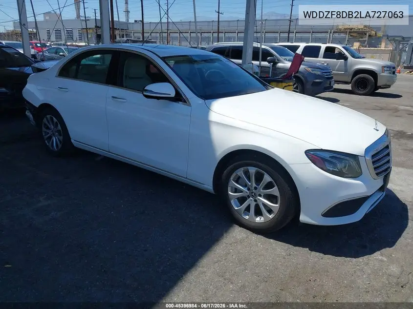 2020 Mercedes-Benz E 350 VIN: WDDZF8DB2LA727063 Lot: 45396984