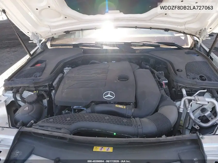 2020 Mercedes-Benz E 350 VIN: WDDZF8DB2LA727063 Lot: 45396984