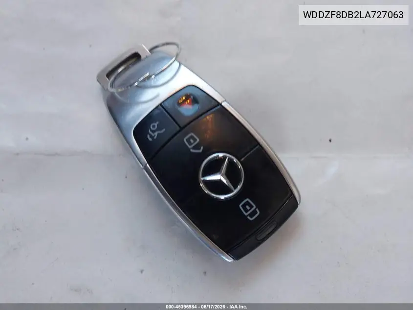 2020 Mercedes-Benz E 350 VIN: WDDZF8DB2LA727063 Lot: 45396984