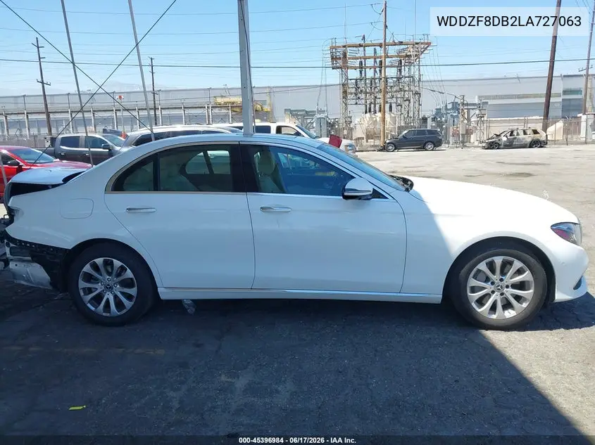 2020 Mercedes-Benz E 350 VIN: WDDZF8DB2LA727063 Lot: 45396984