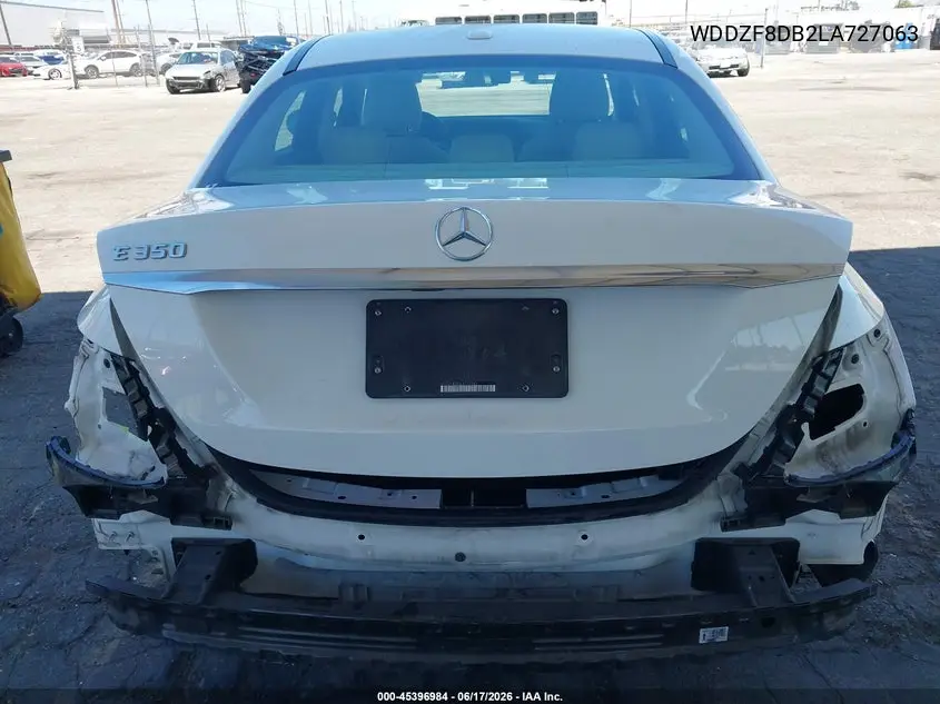 2020 Mercedes-Benz E 350 VIN: WDDZF8DB2LA727063 Lot: 45396984