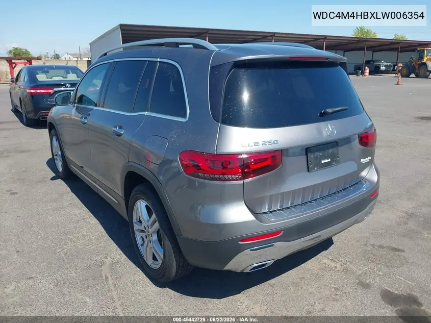 2020 Mercedes-Benz Glb 250 4Matic VIN: WDC4M4HBXLW006354 Lot: 45442729