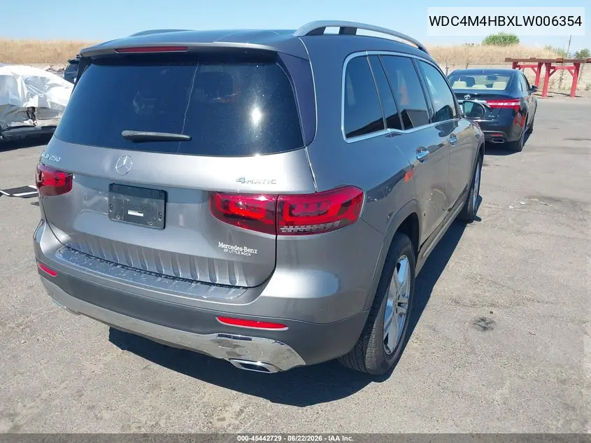 2020 Mercedes-Benz Glb 250 4Matic VIN: WDC4M4HBXLW006354 Lot: 45442729