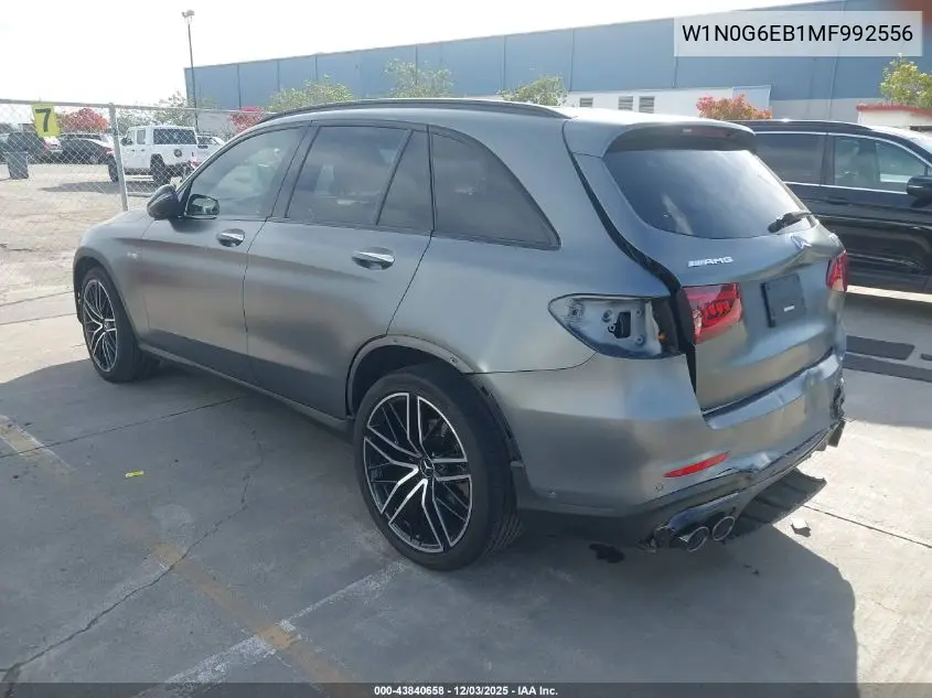 W1N0G6EB1MF992556 2021 Mercedes-Benz Amg Glc 43 4Matic